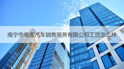 南寧市粵寶汽車銷售與日用百貨銷售行業工資對比分析